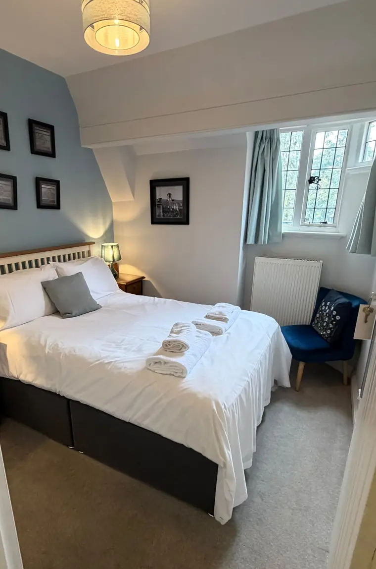 Double bedroom at Lanwades Hall